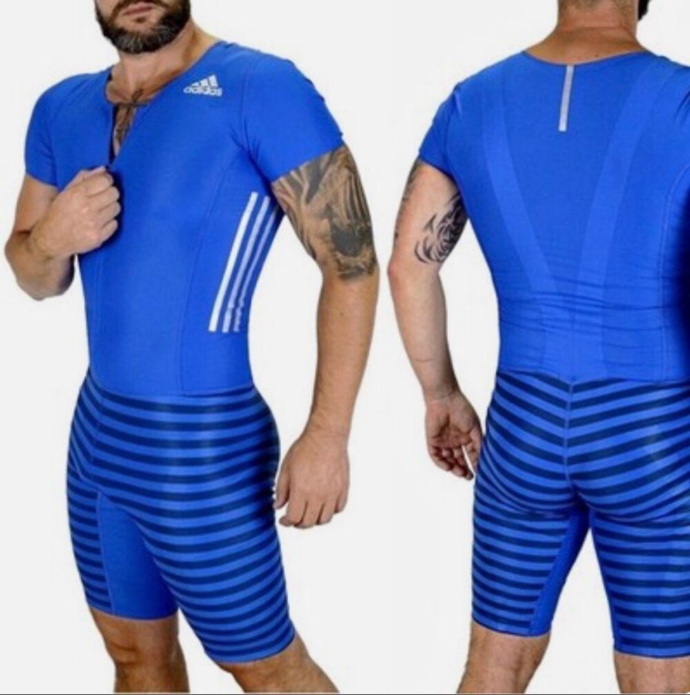 Adidas NWT Adizero 2017 ClimaLite SS Sprint Suit Speedsuit Track & Field Men L